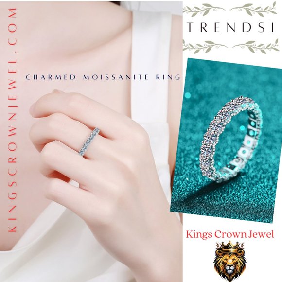 Charmed Moissanite Ring - Picture 1 of 7